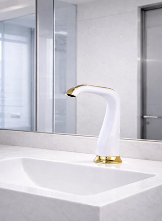 Deck mount sensor faucet installation